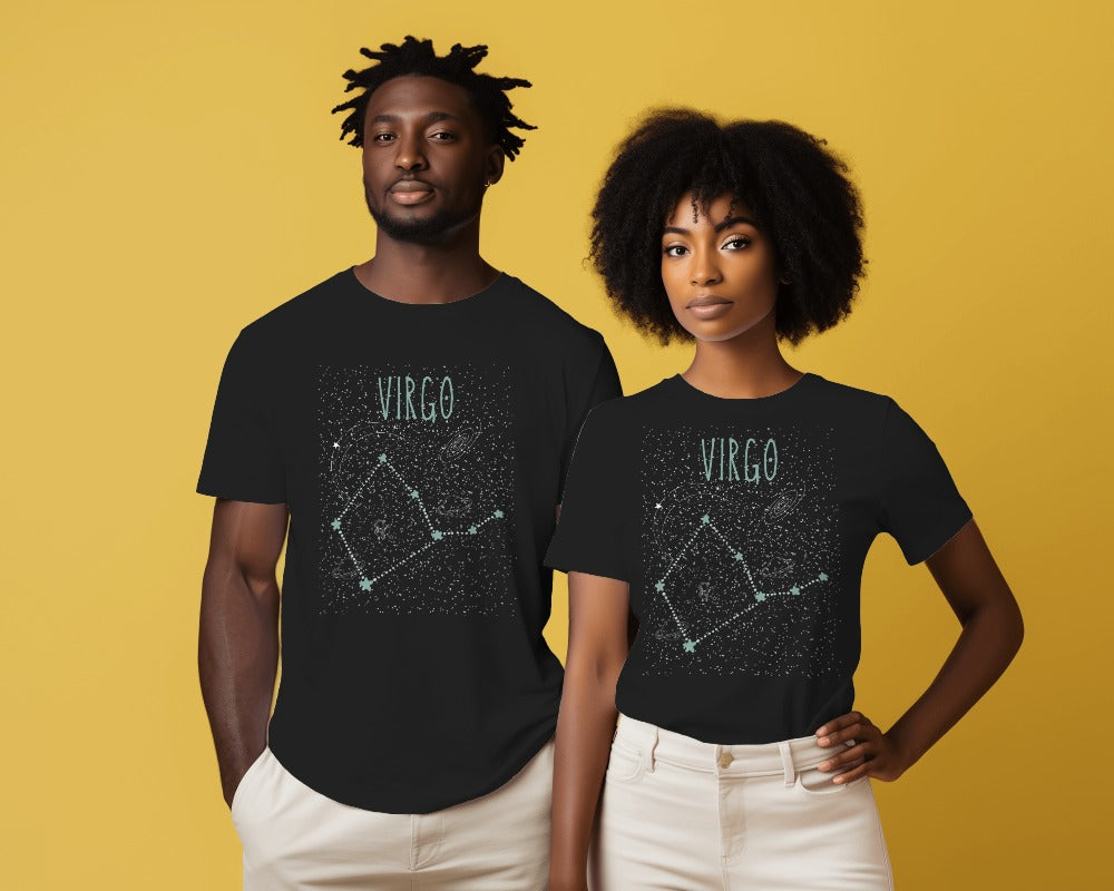 Unisex Supima Virgo Zodiac Sign T-Shirts