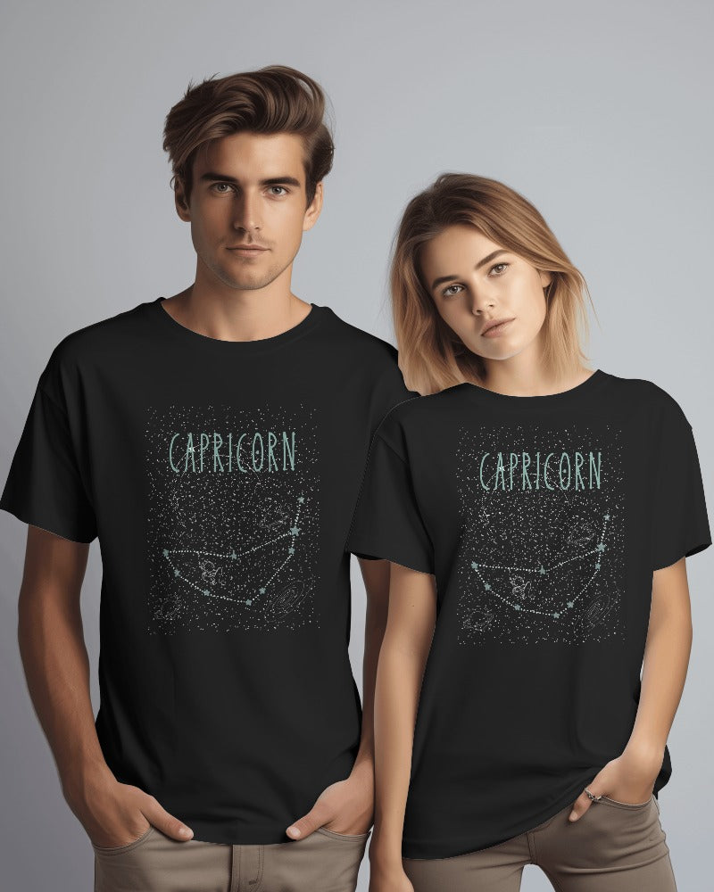 Unisex Supima Capricorn Zodiac Sign T-Shirts