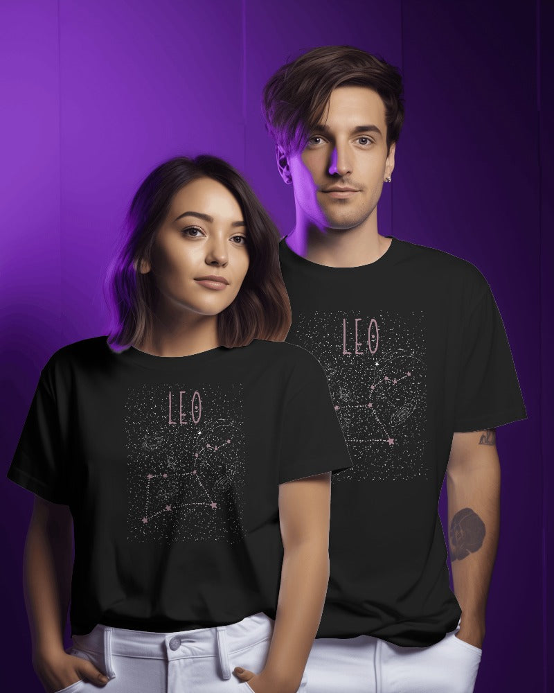 Unisex Supima Leo Zodiac Sign T-Shirts