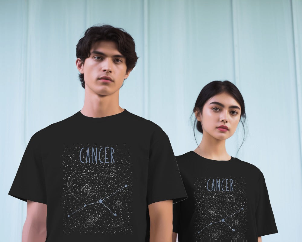 Unisex Supima Cancer Zodiac Sign T-Shirts