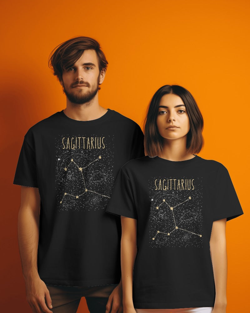 Unisex Supima Sagittarius Zodiac Sign T-Shirts