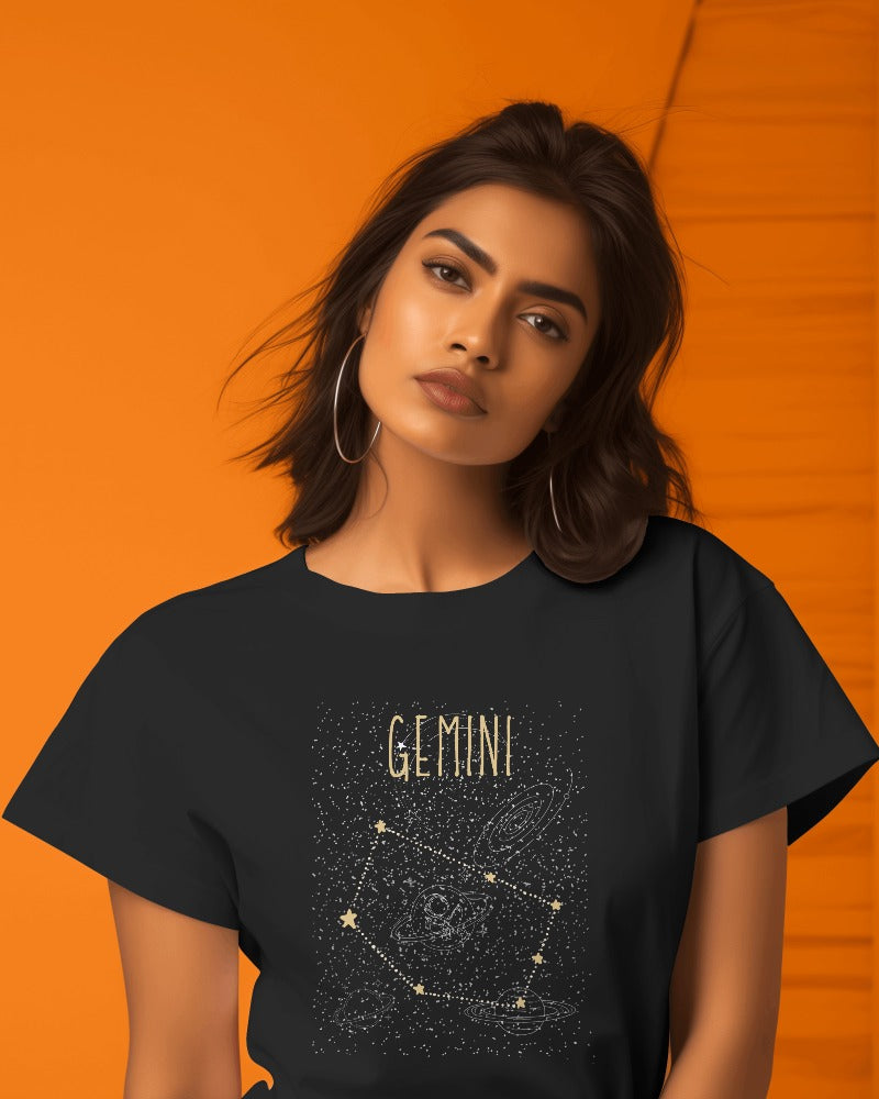 Unisex Supima Gemini Zodiac Sign T-Shirts